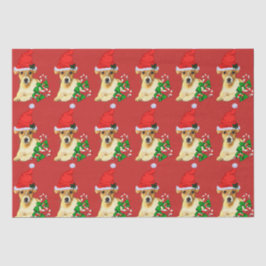 Papel De Seda Navidades Cute Jack Russell Terrier