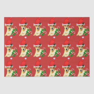 Papel De Seda Navidades Cute Jack Russell Terrier