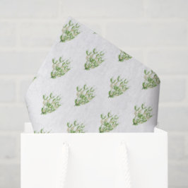 Papel De Seda Navidades de acuarela Berry Branches Greenery