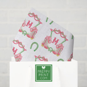 Papel De Seda Navidades de acuarela Boots Monograma Escudo