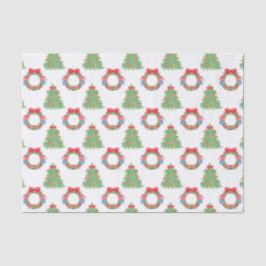 Papel De Seda Navidades de acuarela Camisas de fútbol y árboles