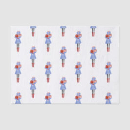 Papel De Seda Navidades de acuarela Chicas de moda