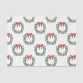 Papel De Seda Navidades de acuarela Chinoiserie Ornament Wreath