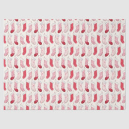 Papel De Seda Navidades de acuarela Existencias de Vintage