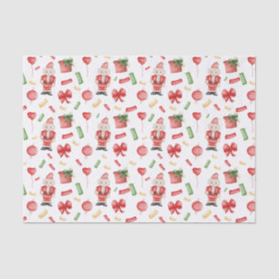 Papel De Seda Navidades de acuarela Nutcrackers y decoraciones