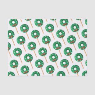 Papel De Seda Navidades de acuarela Wreath Cake Pops