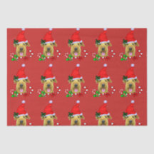 Navidades de Airedale Terrier Santa Hat