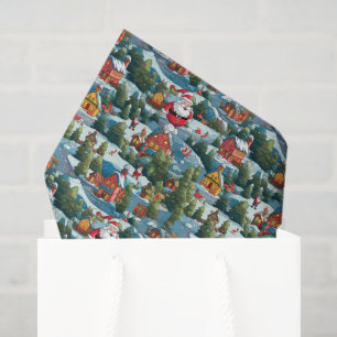 Papel De Seda Navidades de baldosas del Polo Norte