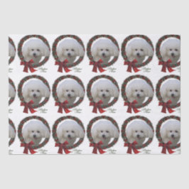 Papel De Seda Navidades de Bichon Frise