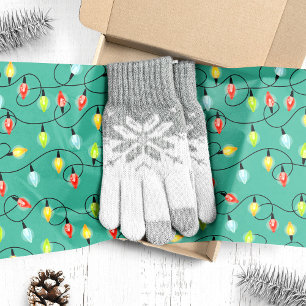 Papel De Seda Navidades de bobinado iluminan patrón de vacacione