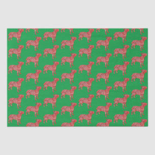 Papel De Seda Navidades de Bull Terrier Perro Cute Silhouette Gr