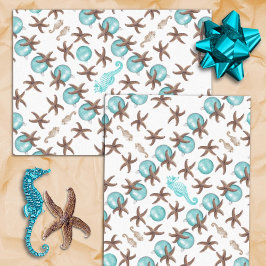 Papel De Seda Navidades de caballos del mar de Starfish