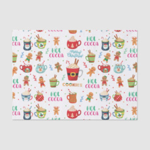 Papel De Seda Navidades de cacao caliente, galletas jengibre