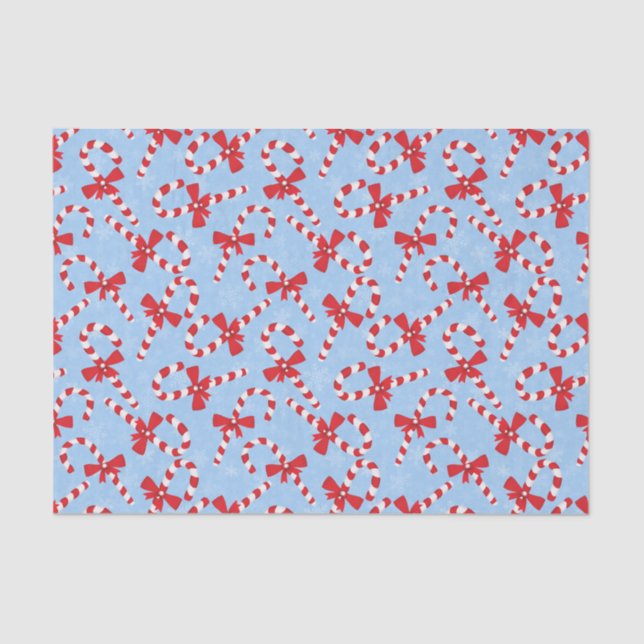 Papel De Seda Navidades de Candy Cane (Anverso)