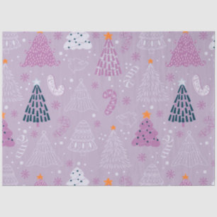 Papel De Seda Navidades de Candy Canes de renos de árboles de Na