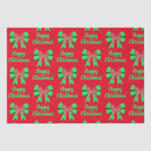 Papel De Seda Navidades de Cavapoo Perro y Rojo Bow