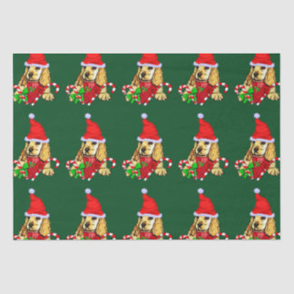 Papel De Seda Navidades de Cocker Spaniel Puppy