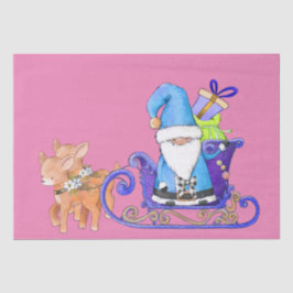 Papel De Seda Navidades de color únicos y brillantes Sleigh Sant