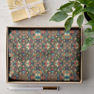 Papel De Seda Navidades de colores clásicos y vintage