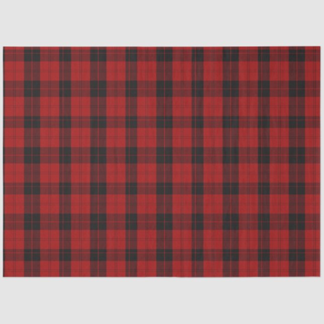 Papel De Seda Navidades de control Red Buffalo Plaid (Anverso)