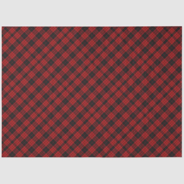 Papel De Seda Navidades de control Red Buffalo Plaid (Anverso)