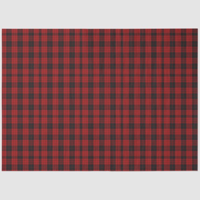 Papel De Seda Navidades de control Red Buffalo Plaid (Anverso)