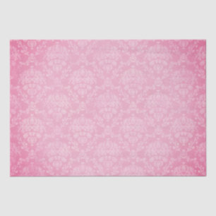 Papel De Seda Navidades de Damasco Rosa Vintage