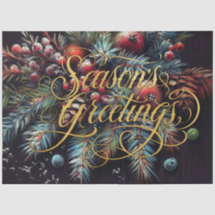 Papel De Seda Navidades de dibujo de charla saludan a temporada 