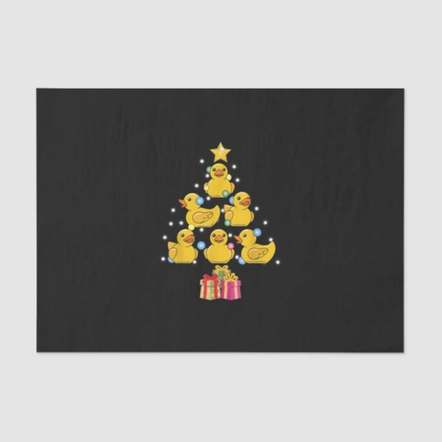 Papel De Seda Navidades de Duckie Quack, Árbol de Navidad de Duc (Anverso)