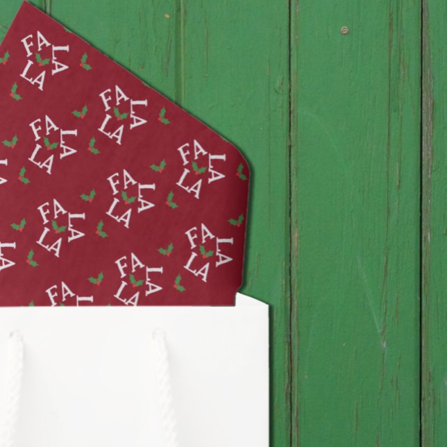 Papel De Seda Navidades de Fa La Festive Holly (Subido por el creador)