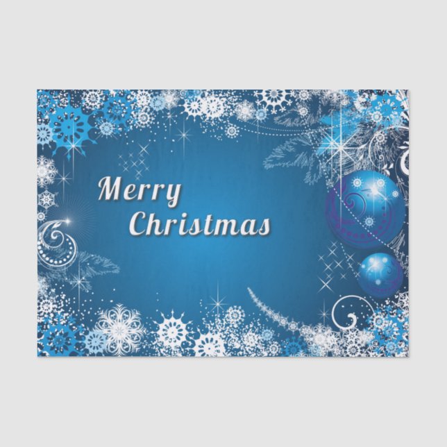Papel De Seda Navidades De Fantasmas De Nieve Extrañan (Anverso)