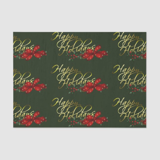 Papel De Seda Navidades de Felices Fiestas (Anverso)