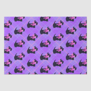 Papel De Seda Navidades de felpa negra escocesa para perros