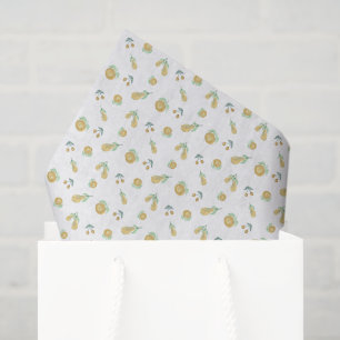 Papel De Seda Navidades de frutas de color acuático