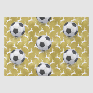 Papel De Seda Navidades de fútbol temática para jugador con bola