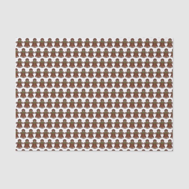 Papel De Seda Navidades de Gingerbread Lady Cookie Holiday Bakin (Anverso)