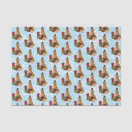 Papel De Seda Navidades de Golden Retriever