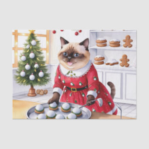 Papel De Seda Navidades de golf para amantes del gato
