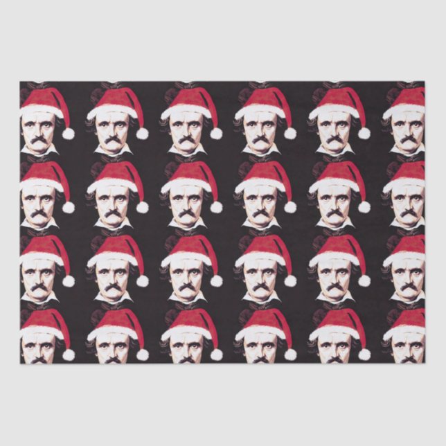 Papel De Seda Navidades de Gótico Edgar Allan Poe (Anverso)