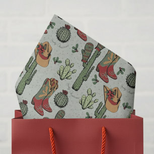 Papel De Seda Navidades de Green Country Cowboy Howdy