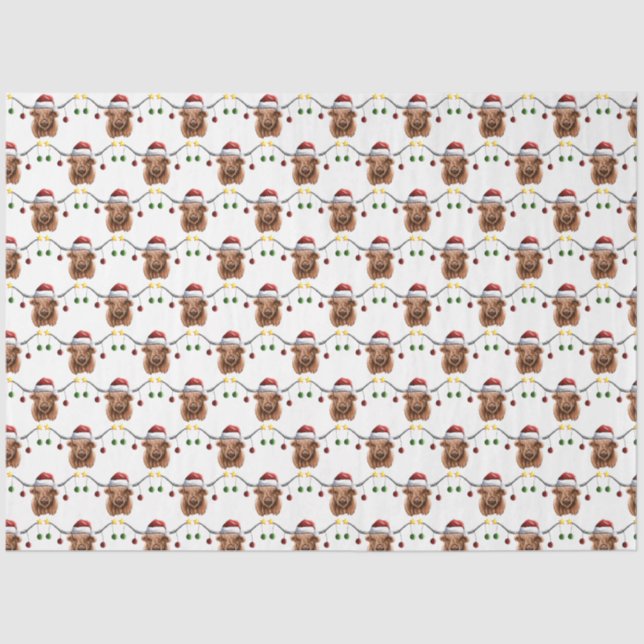 Papel De Seda Navidades de Have a Merry Hielan Coo (Anverso)