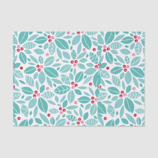 Papel De Seda Navidades de Holly Berry (Anverso)