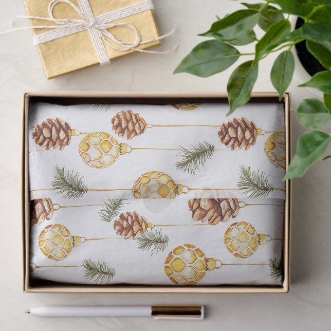 Papel De Seda Navidades de Honey Pine Cones (Regalo )