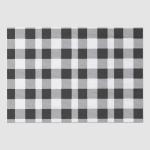 Papel De Seda Navidades de juego de búfalo negro y blanco