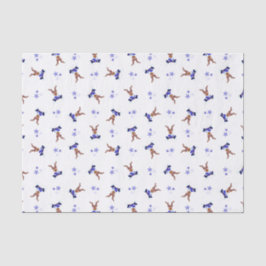 Papel De Seda Navidades de Kasky Azul festivo reno