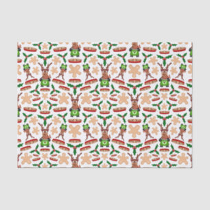 Papel De Seda Navidades De Kasky Verde Y Rojo Festividad Rina