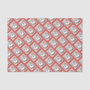 Papel De Seda Navidades de Keeshond Ventana de Invierno Pintura