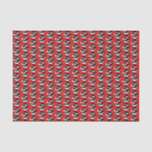 Papel De Seda Navidades de Keeshond Viejo Camión Pintando Arte D