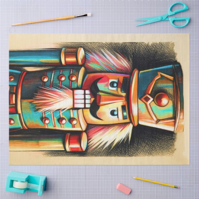 Papel De Seda Navidades de la charla ilustrados Nutcracker (Artesanía)
