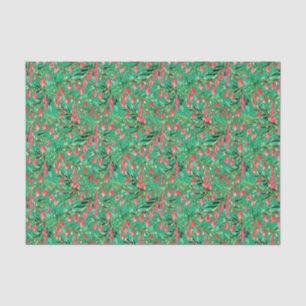 Papel De Seda Navidades de la Playa de Palm Luminosa Vegetación